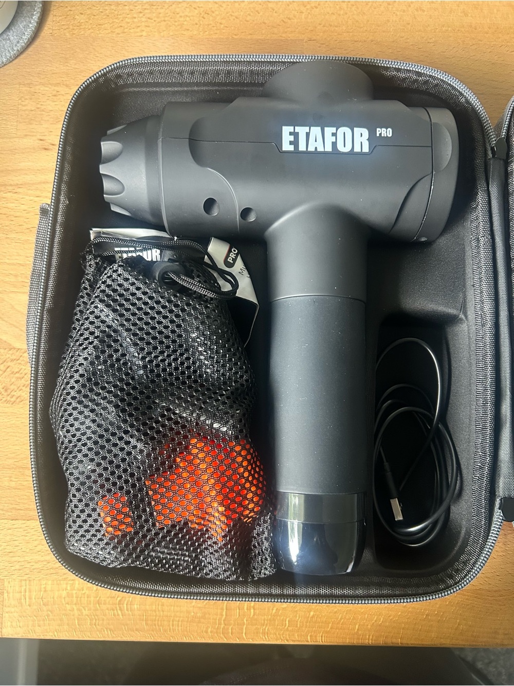 Etafor Pro Black Massage Gun - Portable Percussion Massager